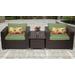 Belle 3 Piece Outdoor Wicker Patio Furniture Set 03a in Cilantro - TK Classics Belle-03A-Cilantro