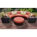 Barbados 6 Piece Outdoor Wicker Patio Furniture Set 06c in Tangerine - TK Classics Barbados-06C-Tangerine