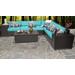 Barbados 9 Piece Outdoor Wicker Patio Furniture Set 09b in Aruba - TK Classics Barbados-09B-Aruba