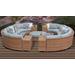 Laguna 11 Piece Outdoor Wicker Patio Furniture Set 11b in Spa - TK Classics Laguna-11B-Spa