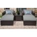 Belle 5 Piece Outdoor Wicker Patio Furniture Set 05a in Grey - TK Classics Belle-05A-Grey