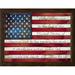 August Grove® Pledge of Allegiance Framed Art Wall Décor, Solid Wood in Blue/Brown/Red | 13.63 H x 13.63 W x 0.75 D in | Wayfair