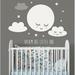 Zoomie Kids Roughton 68 Piece Smiling Cloud & Moon Wall Decal Set Vinyl in Gray/White | 45 H x 42 W in | Wayfair 0E36F9CD2F0E461CACB1707460AFF430