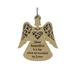 The Holiday Aisle® Angel Love Hanging Figurine Ornament Wood in Brown | 4 H x 4 W x 1 D in | Wayfair 71B5472A6DF444ED9D4AB428698F0BC7