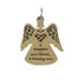 The Holiday Aisle® Angel Daughter Hanging Figurine Ornament Wood in Brown | 4 H x 4 W x 1 D in | Wayfair 9566ACF185D447E3840BB9012E36B302
