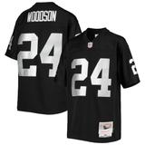 Youth Mitchell & Ness Charles Woodson Black Las Vegas Raiders 1998 Legacy Retired Player Jersey