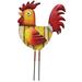 Regal Art & Gift 12677 - 21.75" Red Rooster Garden Stake Decor