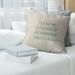 East Urban Home Handwritten Try To Be A Rainbow Quote Linen Pillow Cover Linen in Green/White/Brown | 16 H x 16 W x 0.5 D in | Wayfair
