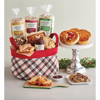 Red Plaid Bakery Basket by Wolfermans