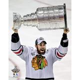 Andrew Ladd Chicago Blackhawks Unsigned 2010 Stanley Cup Champions Raising Photograph
