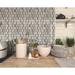 Luxsurface 0.62" x 2" Marble/Metal Grid Mosaic Wall Tile Natural Stone/Mixed Material/Metal/Marble in Brown/Gray/White | Wayfair HB-YGT003-2