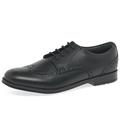 Start-rite Brogue SNR Kids Shoes, Black Leather Boys & Girls School Shoes Sizes L4.5-L9 (8 UK)