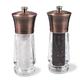 Cole & Mason H321941 Exford Salt and Pepper Mills, Precision+, Antique Brass/Acrylic, 160 mm, Gift Set, Includes 2 x Salt and Pepper Grinders