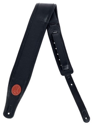 Levys Pad. Garm. Leather Strap 3" BK