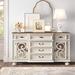 Kelly Clarkson Home Emory 6 Drawer Sideboard Wood in Brown/White | 38 H x 68 W x 19 D in | Wayfair 77E96E4113284EA5AEE750E886A4453E