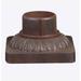 Charlton Home® Carollton 3.5" H Pier Mount Base Metal in Brown | 3.5 H x 5.84 W x 6 D in | Wayfair 2BB1C72343B84CB7ADB2EA9617C601BC