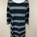 J. Crew Dresses | J Crew Black Gray Stripe Maritime Shift Dress | Color: Black/Gray | Size: M