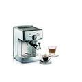 Ariete 1324 Metal Espresso Machine Coffee Maker, Powder or Pods, Hot Water Dispenser and Milk Frother for Barista Style Teas and Coffees, Without Grinder