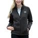 Women's Heather Black Georgia Southern Eagles Summit Fleece Sweater Full-Zip Jacket