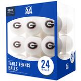 Georgia Bulldogs 24-Count Logo Table Tennis Balls