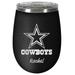 Black Dallas Cowboys 12oz. Personalized Stealth Wine Travel Tumbler