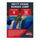 Activity Superstore 160ft Crane Bungee Jump Gift Experience Voucher, 18-month Validity, Experience Days, Bungee Jump UK, Bungee, Birthday Gifts