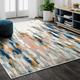 White 24 x 0.4 in Area Rug - Wrought Studio™ Seldovia Abstract Orange/Blue Area Rug | 24 W x 0.4 D in | Wayfair CD1F89F34E38473893A3ED591AFEE7A8