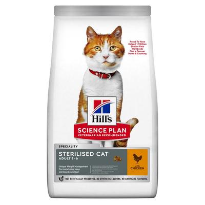10 kg Hill's Science Plan Young Adult Sterilised Huhn Katzenfutter trocken