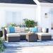 Lark Manor™ Anastase 7 Piece Sectional Seating Group w/ Cushions Synthetic Wicker/All - Weather Wicker/Wicker/Rattan | Outdoor Furniture | Wayfair