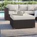 Lark Manor™ Anishia Outdoor Ottoman w/ Cushion Wicker/Rattan in White | 17 H x 32 W x 32 D in | Wayfair 1352574AF8CF49A9BBE9D75C8E51E7A4