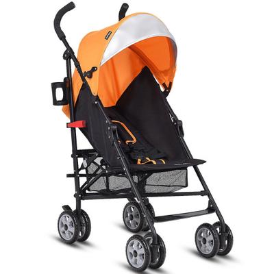 Costway Folding Lightweight Baby Toddler Umbrella Travel Stroller-Orange