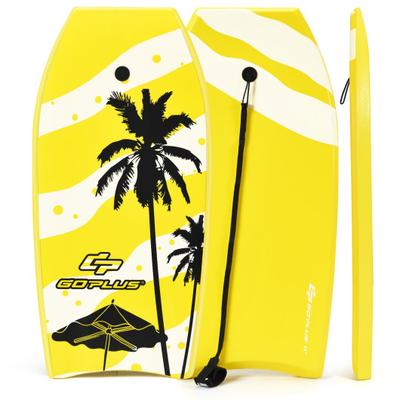 Costway Lightweight Super Bodyboard Surfing with EPS Core Boarding-L