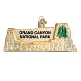 Old World Christmas Grand Canyon National Park Hanging Figurine Ornament Glass in Gray/Yellow | 2 H x 5 W x 0.75 D in | Wayfair 36175