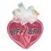 Old World Christmas BFF Hearts Hanging Figurine Ornament Glass in Pink | 0.75 H x 1.5 W x 2.75 D in | Wayfair 30054