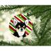 The Holiday Aisle® Chihuahua Holiday Christmas Hanging Figurine Ornament Ceramic/Porcelain in Blue/Green/Red | 3 H x 3 W x 0.25 D in | Wayfair