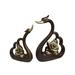 Winston Porter 2 Piece Paddy Abstract Duck w/ Roses Figurine Set Resin | 12 H x 9 W x 2 D in | Wayfair 5B178387323E4EF58A5BC14BF2EF73AB
