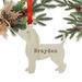 The Holiday Aisle® Personalized Laser Engraved Wood Christmas Ornament Wood in Brown | 4 H x 4 W x 4 D in | Wayfair