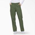 Dickies Women's Eds Signature Cargo Scrub Pants - Olive Green Size 2Xl (86106)