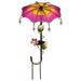 Regal Art & Gift 12544 - 18" Pink Umbrella Solar LED Garden Stake Decor