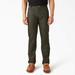 Dickies Men's Flex Regular Fit Duck Carpenter Pants - Stonewashed Moss Green Size 34 X (DP802)