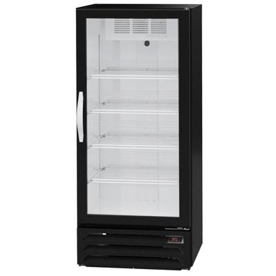 Beverage-Air MMR12HC-1-B-18-IQ MarketMax 24" Black Refrigerated Glass Door Merchandiser with Left-Hinged Door and Electronic Smart Door Lock