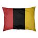 East Urban Home Maryland Outdoor Dog Pillow Metal in Red/Black/Yellow | 7 H x 50 W x 40 D in | Wayfair 8D025D111F994521B7759DD6C8FB4BBB