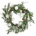 The Holiday Aisle® White Christmas 24" Wreath in Green | 24 H x 24 W x 5 D in | Wayfair FB7E4980D80448ADADB4E1CD6CC47899
