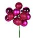 Vickerman 592045 - 12" Fuchsia Ball Christmas Tree Ornament Pick (4 pack) (N192570)