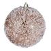 Vickerman 601235 - 10" Cafe Latte Glitter Hail Ball Christmas Tree Ornament (N190580D)