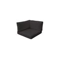Covers for Corner Chair Cushions 4 inches thick in Black - TK Classics 010CK-CORNER-BLACK