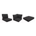 High Back Cover Set for FAIRMONT-10b in Black - TK Classics CK-HB-FAIRMONT-10b-BLACK