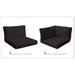 Cushion Set for MONTEREY-06c in Black - TK Classics CUSHIONS-MONTEREY-06c-BLACK