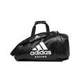 Adidas Sports Backpack, Duffel, Gym Bag, Rucksack, Workout, Boxing bag, black/white PU 2 In 1 Holdall Bag