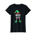 Müde Elfe Partnerlook Familien Outfit Frauen Weihnachten T-Shirt